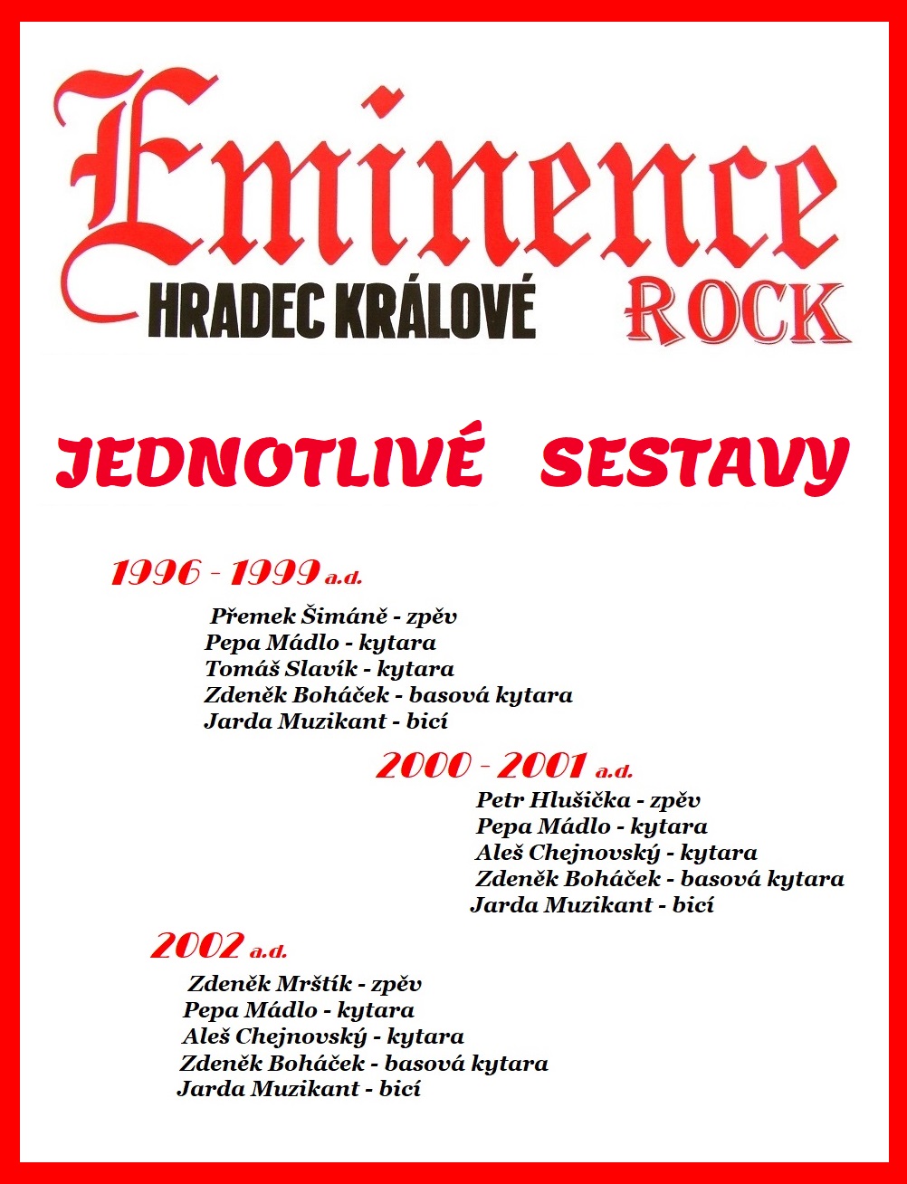 em9.1996 - 1999 EMINENCE - plakat - kopie