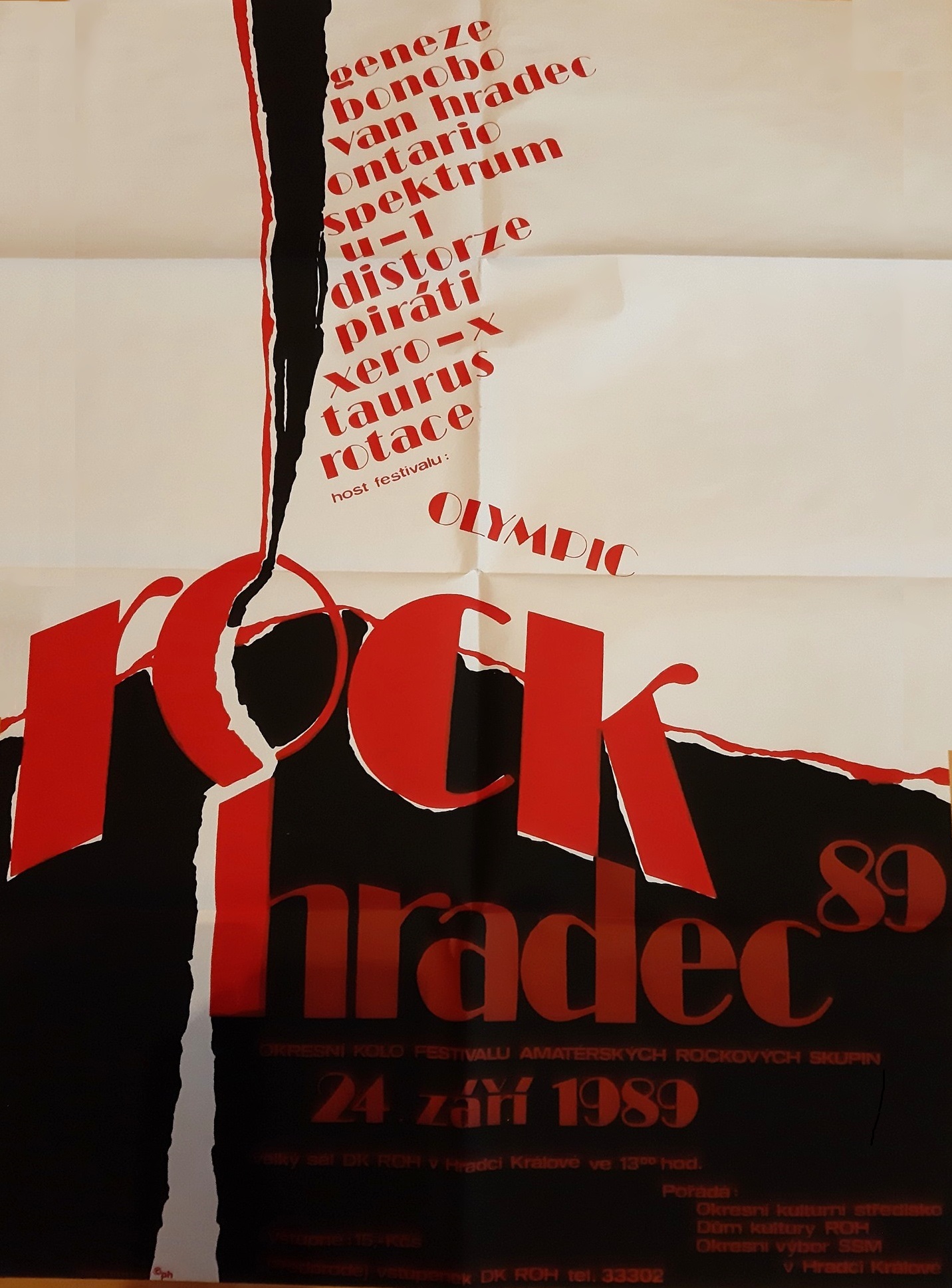 1989-09-24 ROTACE - HK Strelak plakat