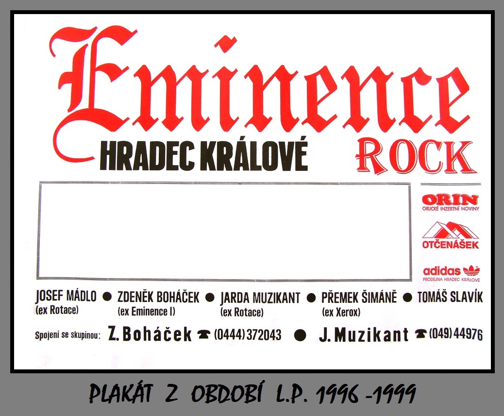 em2.1996 - 1999 EMINENCE - plakat